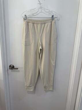 Varley Women's Brushed Ribbed Jogger Sweatpants in Cream